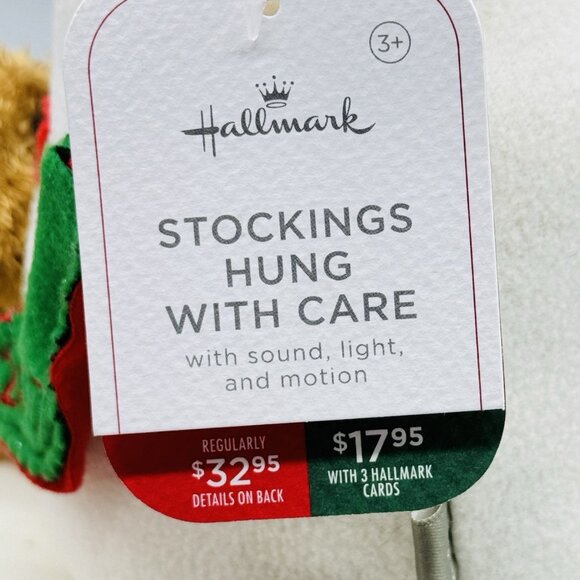 Hallmark Jingle Pals Stockings Hung with Care Animated Singing Snowman 2017 TAGS - Picture 7 of 12